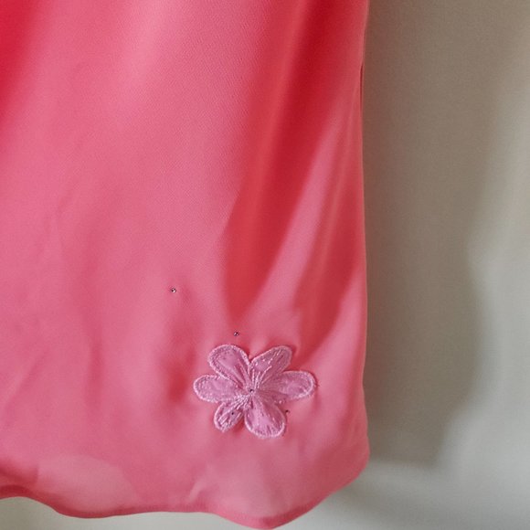 La SENZA Pink Chemise with Floral Accents - Picture 4 of 12